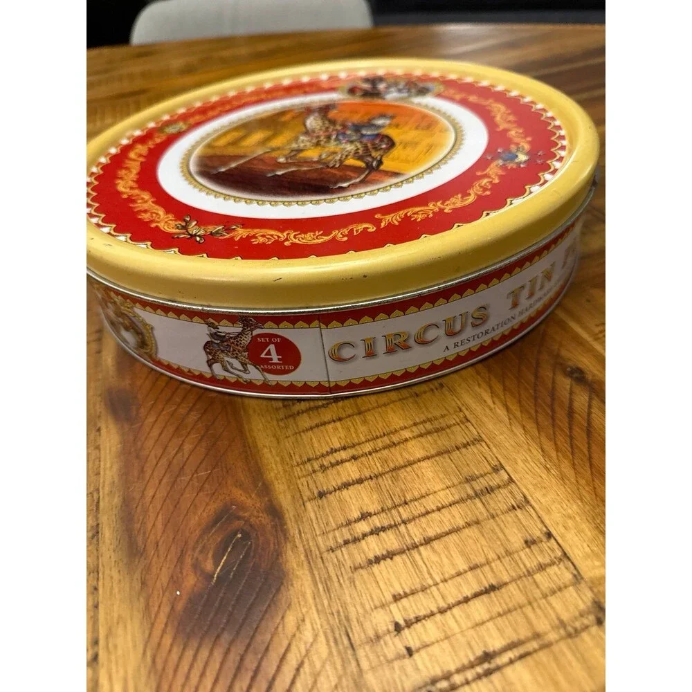 Restoration Hardware Circus Tin Plates set